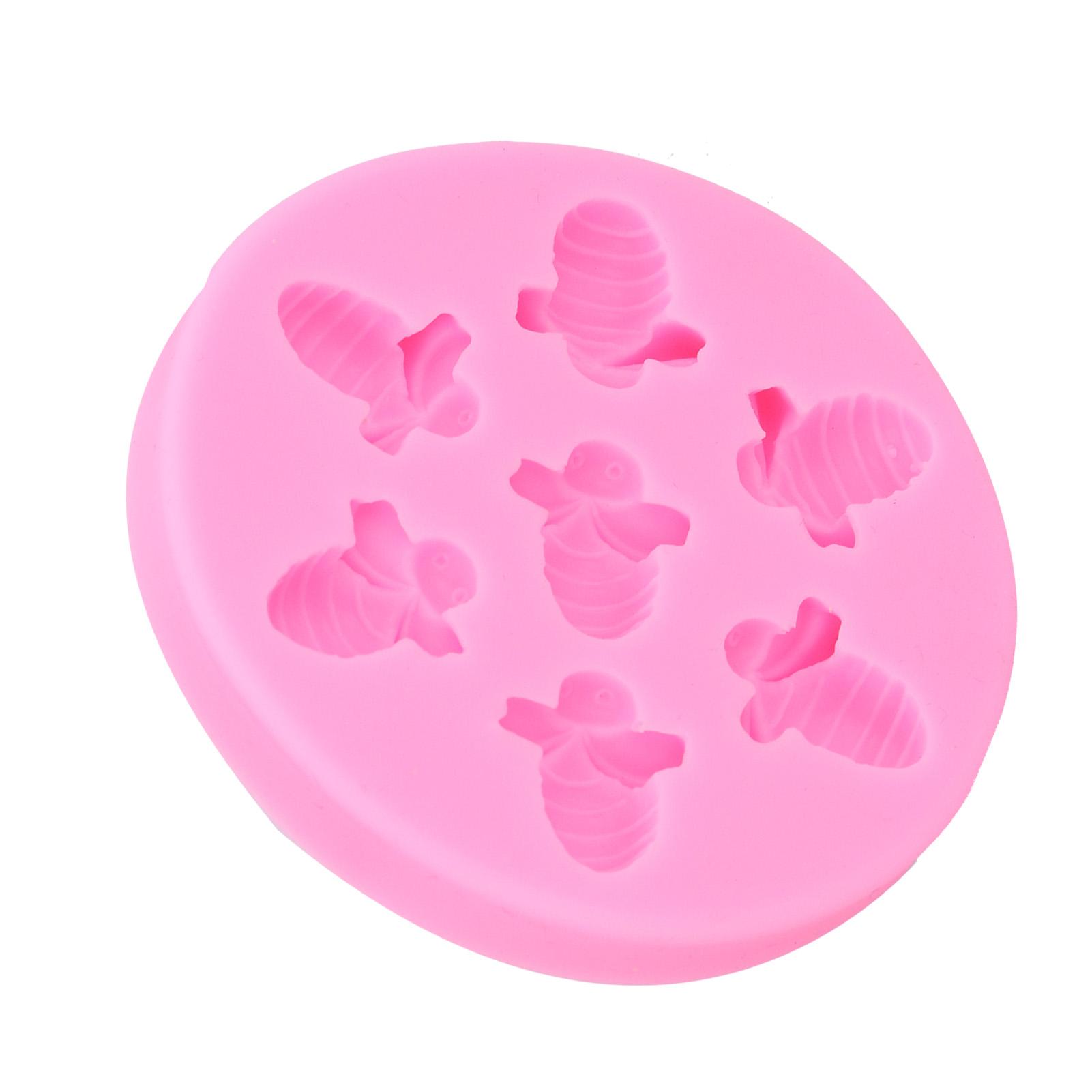 

Форма для торта BeeShaped из пищевого силикона для торта, украшение для торта своими руками, инструмент для выпечки(розовый )