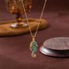 Stainless Steel Seahorse Pendant Necklace Turquoise Boho Ocean Jewelry For Women