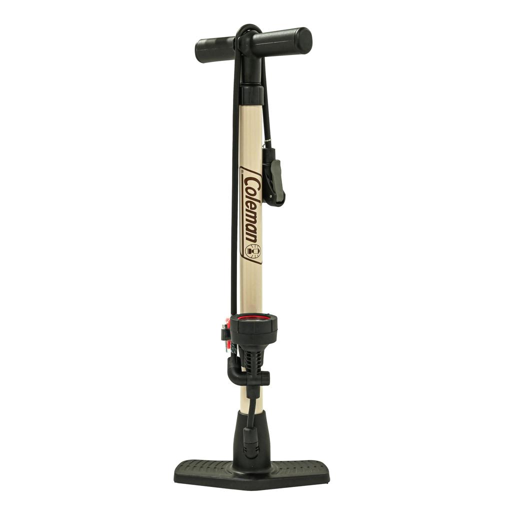 Coleman Bicycle Pump with Compatible with and American 85708 Pump/Floor Gauge, British, Presta, Valves, Beige,