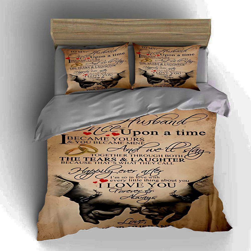 Handwritten text design. Bedding, Duvet cover sets, Duvet covers, Pillowcases, Birthday gifts (1 * Duvet Cover 2 * Pillowcases, without duvet insert)