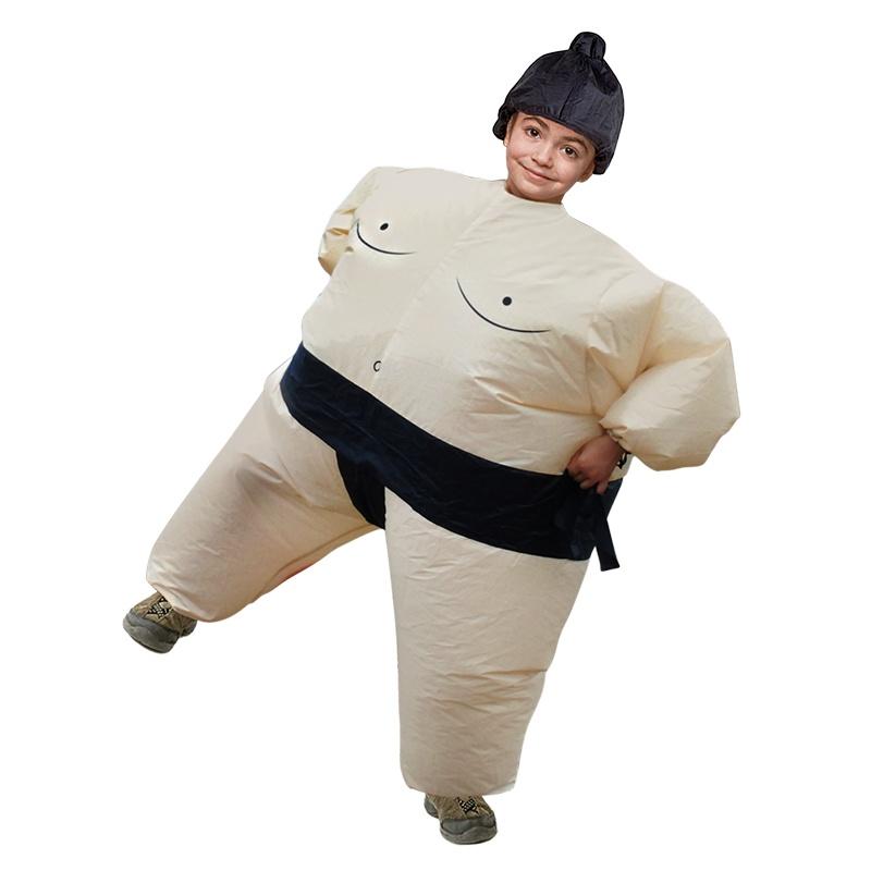 Kids Inflatable Adults Sumo Costume Wrestler Party Fat Suit Costume Cosplay