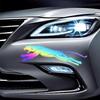 SCIONE Colorful Laser Car Stickers Cover Scratches Electric Car Stickers Body Stickers Motorcycle Tail Box Stickers Waterproof Sunscreen Stickers