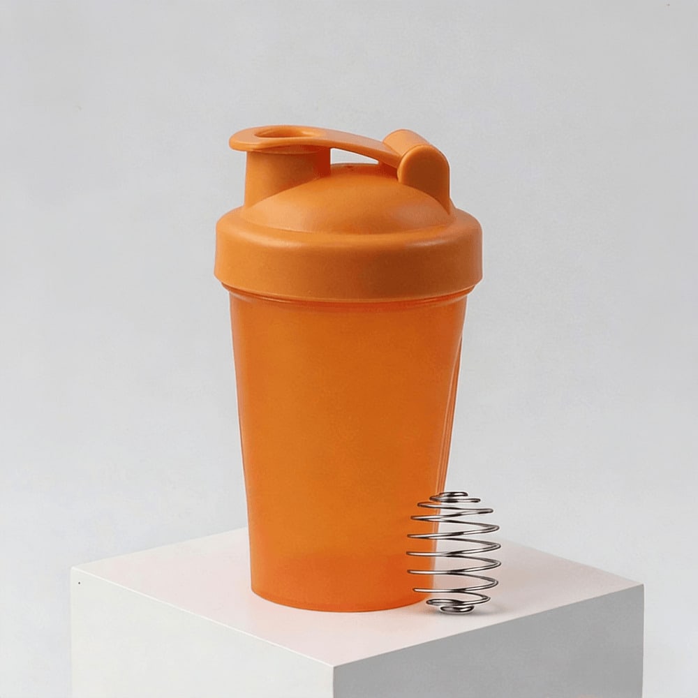 Protein Powder Shaker Bottle with Mixing Ball, Leak-Proof, Suitable for Gym, Workout, Smoothie Blending