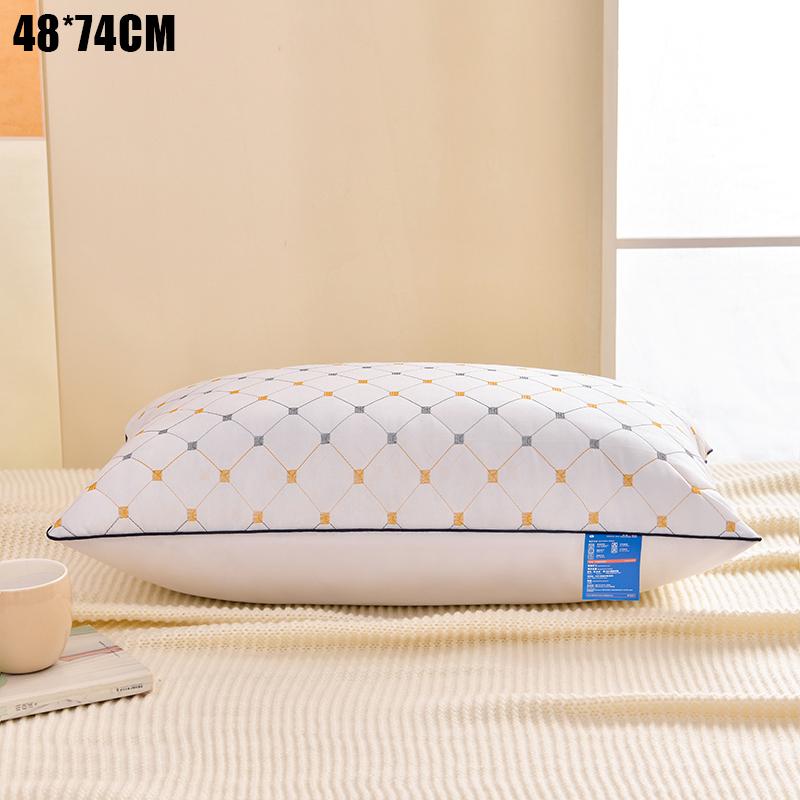 Single-Sided 3D Velvet Cervical Vertebra Protection Household Adult Pillows Size 48X74Cm A