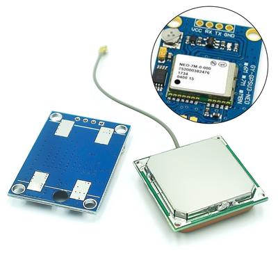 NEO-8M GPS Module With Antenna, For Arduino Flight Control Module, 25 X 35mm With External Large Antenna