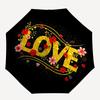 1pc Love Flowers Automatic Umbrella | Portable Foldable 8-Rib Manual Open, Cute Birthday & Holiday Gift for Outdoor yy260107124
