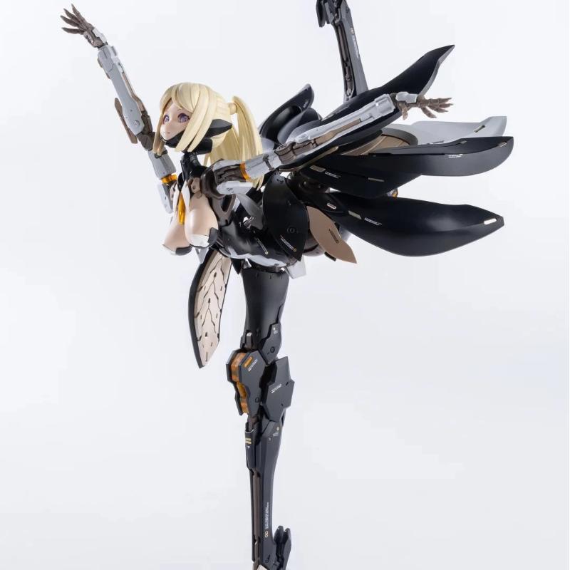 1/10 Rosado Mecha Girl Model Kit 3-Head Petal Armor Action Figures Assembly Toy With Effect Parts Collectible Gift Desktop Decor
