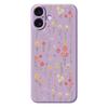 For iPhone 17 Case Flowers and Grass Pattern Printing Straight Edge TPU Phone Back Cover