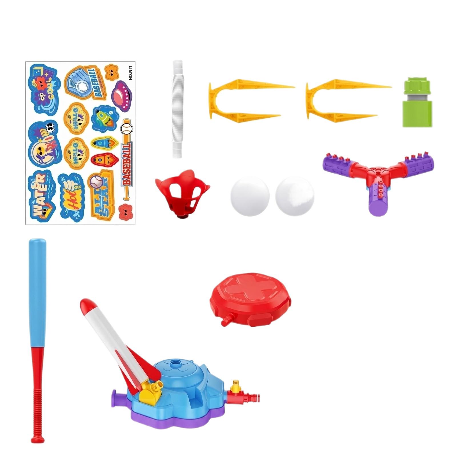

Outdoor Water Play Toy 4-in-1 Educational Rocket Baseball Set Toy One Size