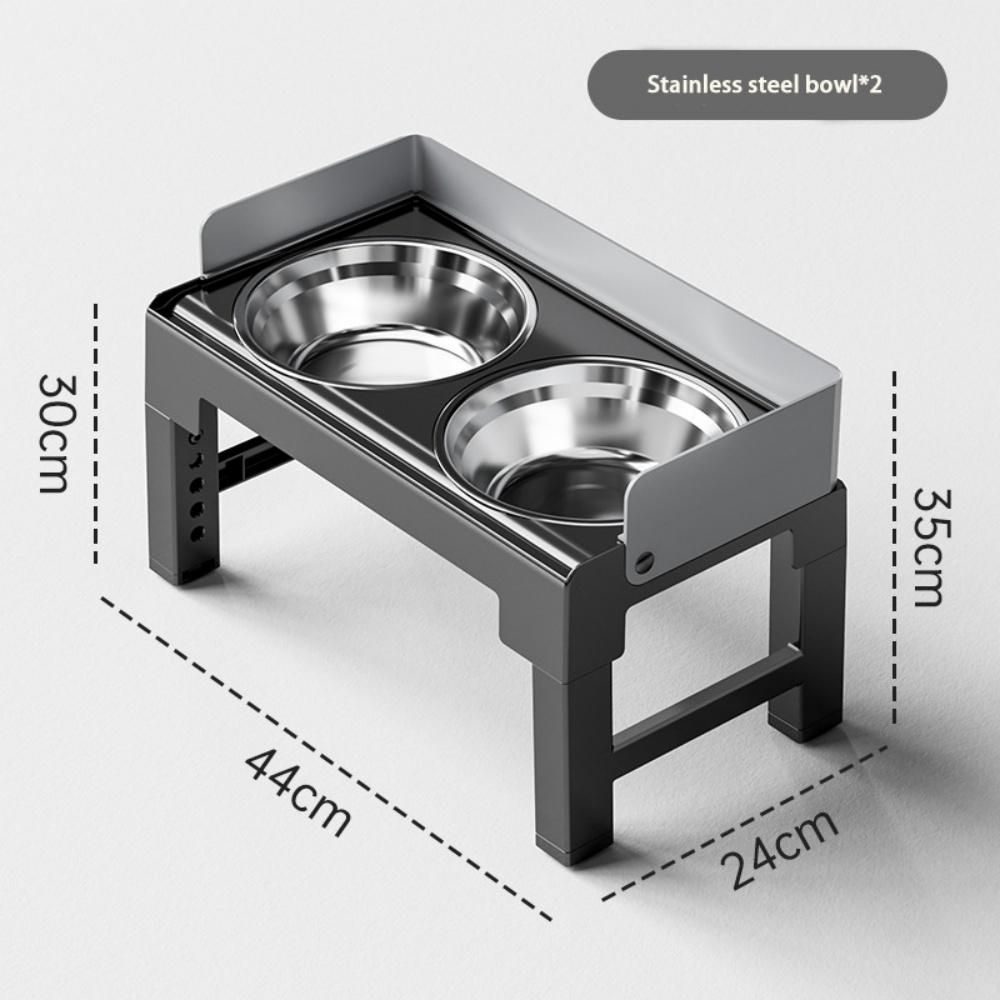 

Adjustable Height Elevated Pet Dog Bowls Anti-Spill Slow Feeding Bowl with Stainless Steel Dog Bowl for Small Medium Large Dogs
