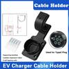 Type2 EV Charger Holder Type1 J1772 Charging Cable Organizer Socket Plug Holder Sleek Wallbox Car Charger Support GBT With Lock