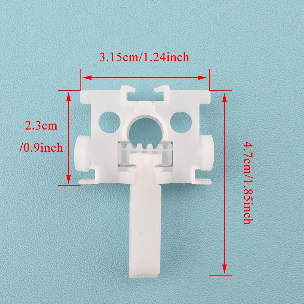 Acoeitl Vertical Blind Repair Carrier With Stem - Blinds Repair Kit, White Replacement Parts, Curtain Accessories - 10 Pcs