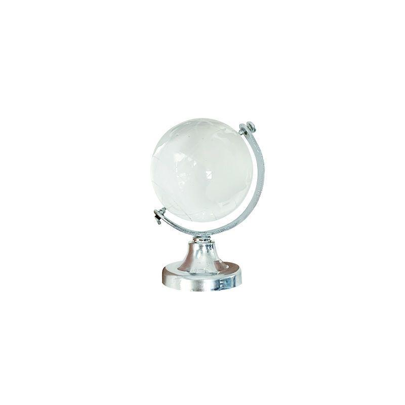 Rotatable Transparent Crystal Globe Desk Ornament - Girly Creative Home Decor