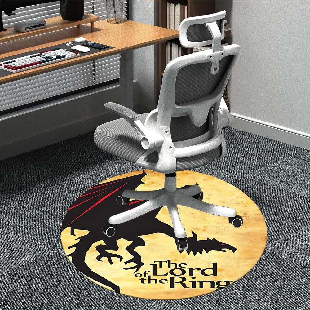 1pc The Lord of the Rings Office Round Area Rug, Under Office Chairs Bedroom Living Room Home Decor  A1022190