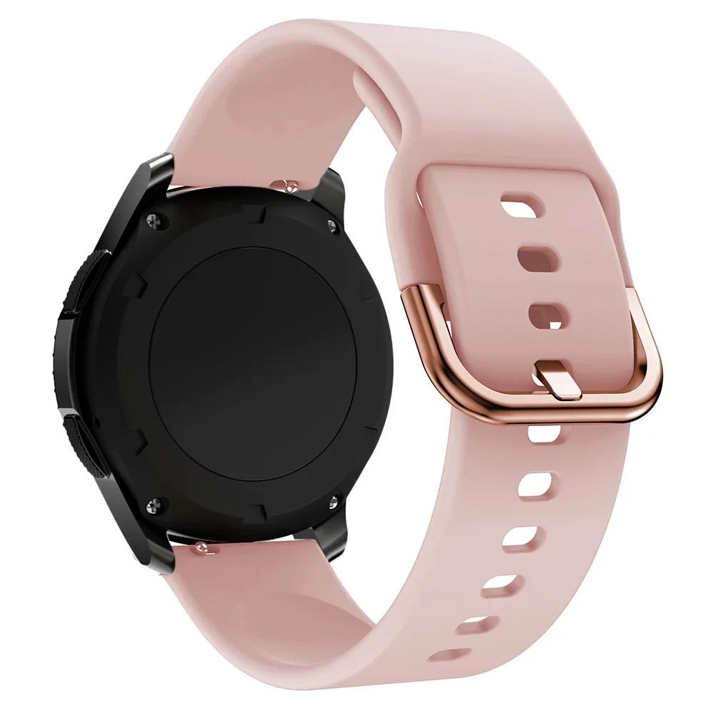 20mm 22mm Strap For Samsung galaxy watch 6/5/pro/3/4/6 Classic 43mm 47mm/Active 2 Silicone Sport bracelet huawei Gt 3-2-2e Band