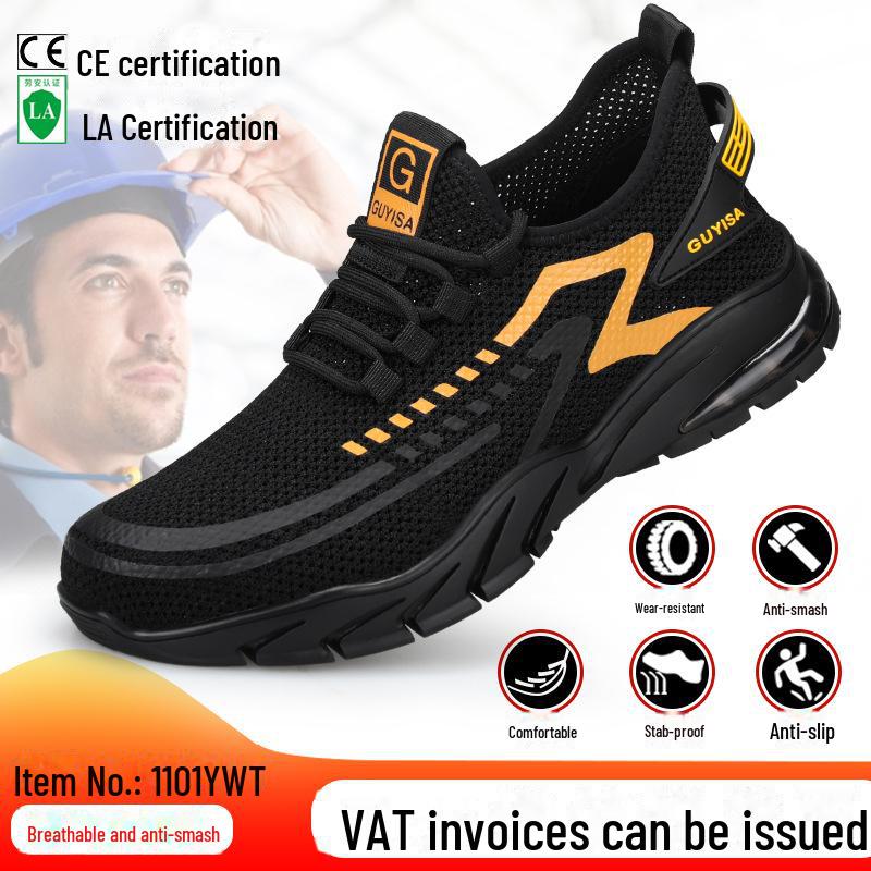 Ανδρικά παπούτσια ασφαλείας με ατσάλινα δάχτυλα - Αντιθαμβωτικά, αντιδιατρητικά, ελαφριά υποδήματα εργασίας