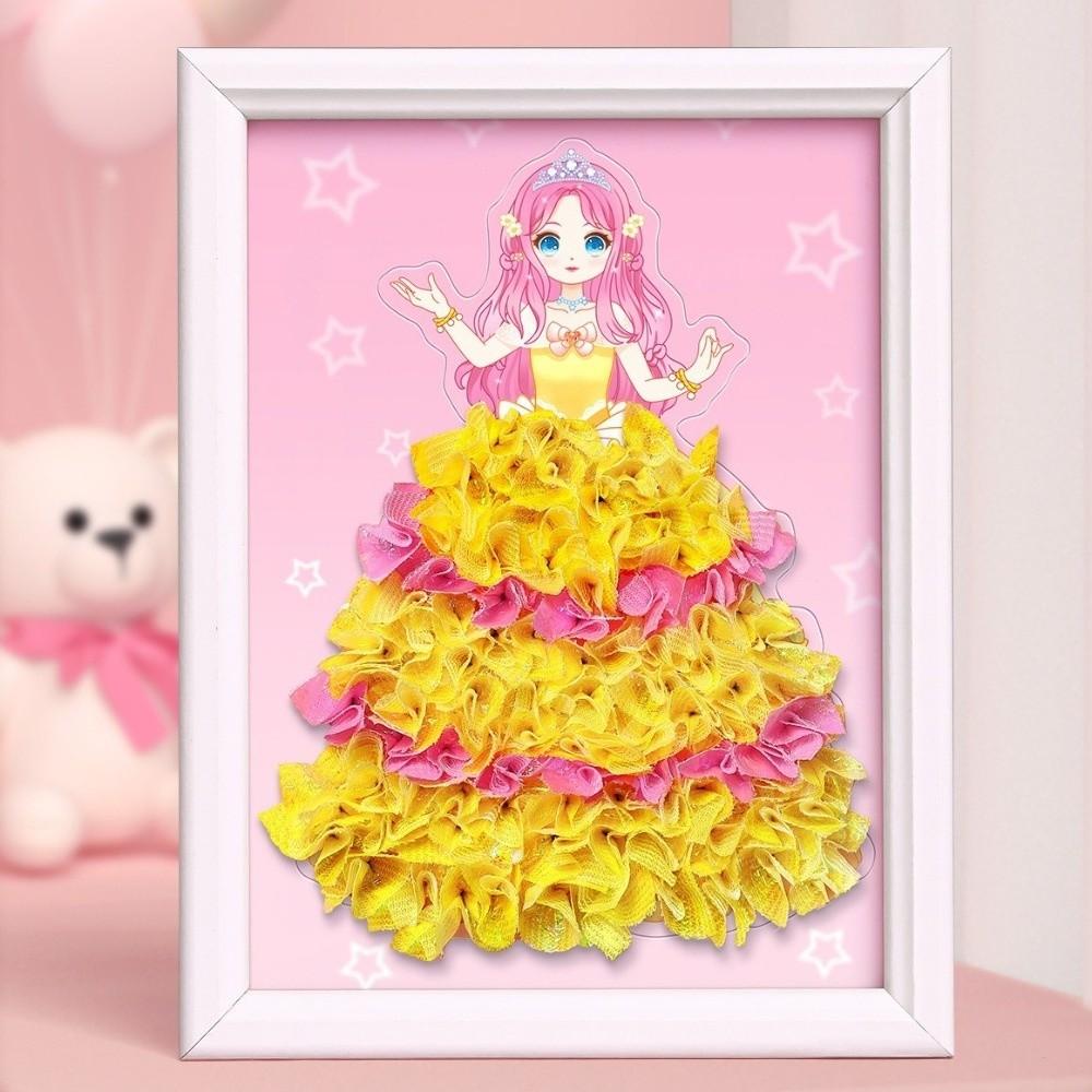 Creative Puzzle Puncture Painting Kit DIY Craft Fabric Poking Art Poke Drawing Craft Dress Up