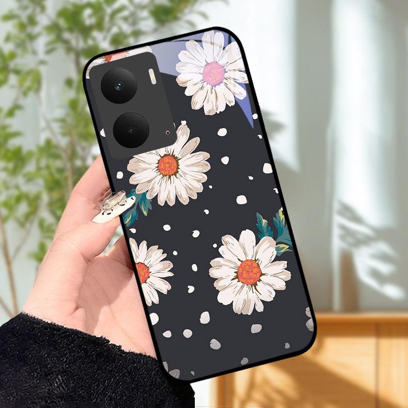 Para Capa Realme P3 5G Tampa Traseira de Vidro Temperado Capa Dura de PC à Prova de Choque Carcaça Para Realme P 3 RealmeP3 5G Para-choque Funda Coque