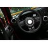 Auto Středový ozdobný kroužek volantu Stříbrná dekorace Vhodné pro Jeep Wrangler Compass Patriot Grand Cherokee 2011 2012