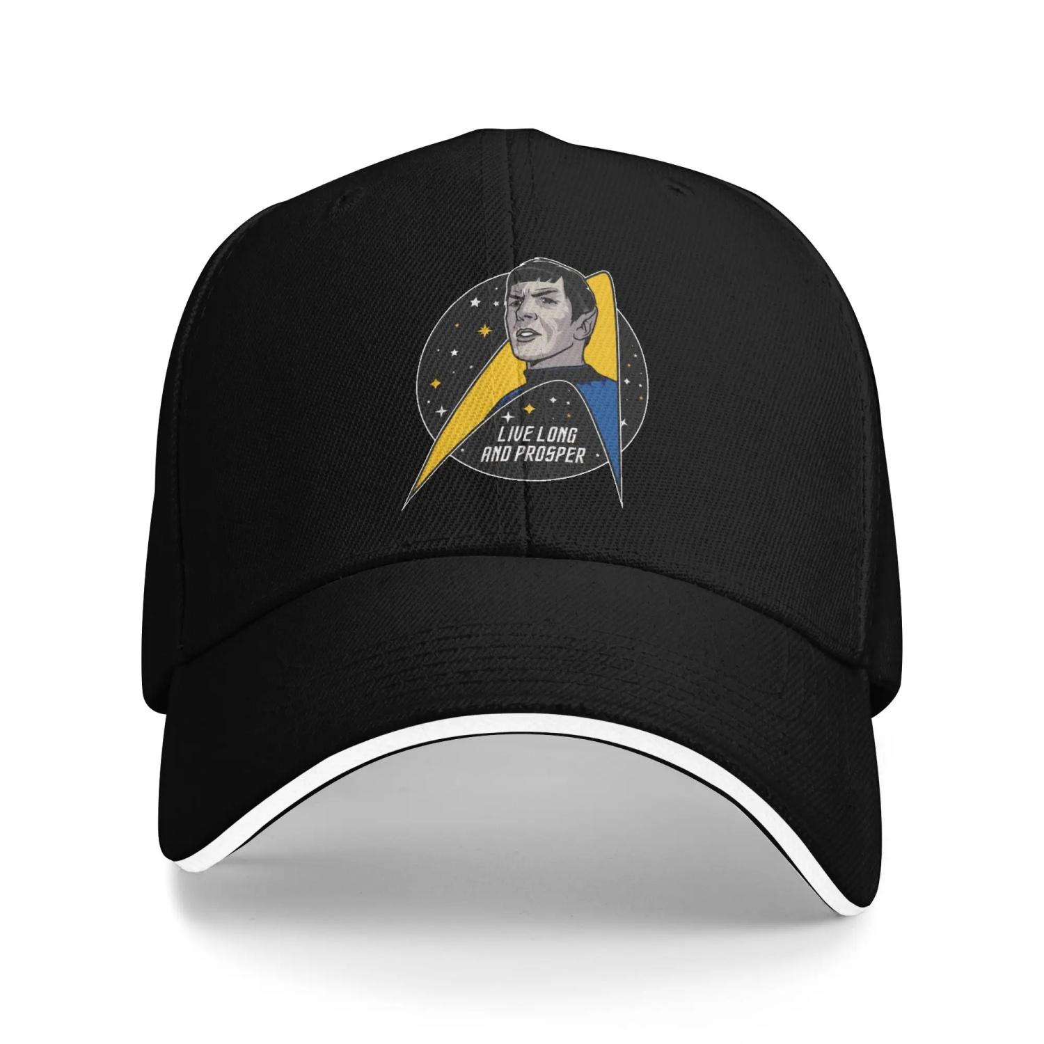 Stars Treks Live Long And Prosper Baseball Cap y2k Cool Hip Hop Hats Spring Women Men Hiking Fishing Snapback Cap one size