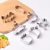 1 Set Halloween Stainless Steel Cookie Molds Pumpkin Bat Shaped Biscuit Moulds Baking Cutters for DIY Festive Cookies