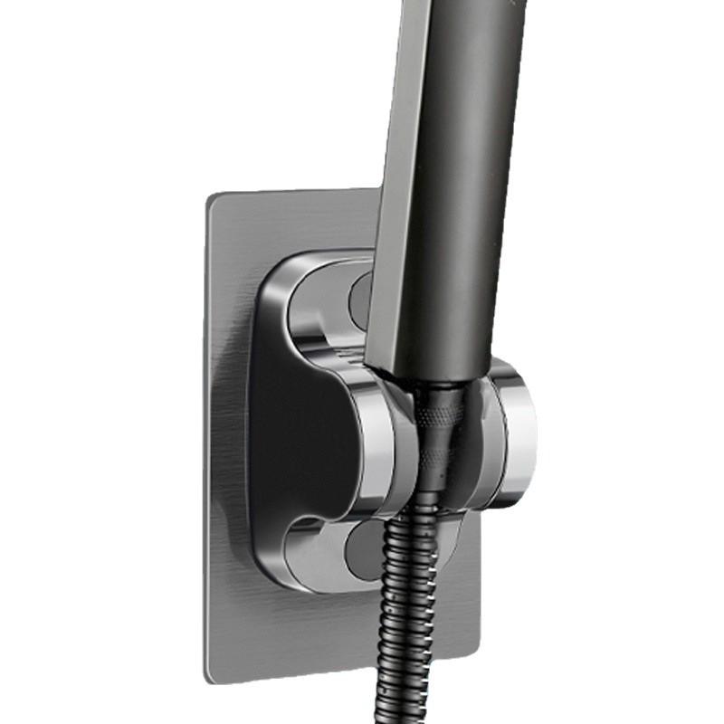 Punch-Free Adjustable Shower Head Holder with Suction Cup Base