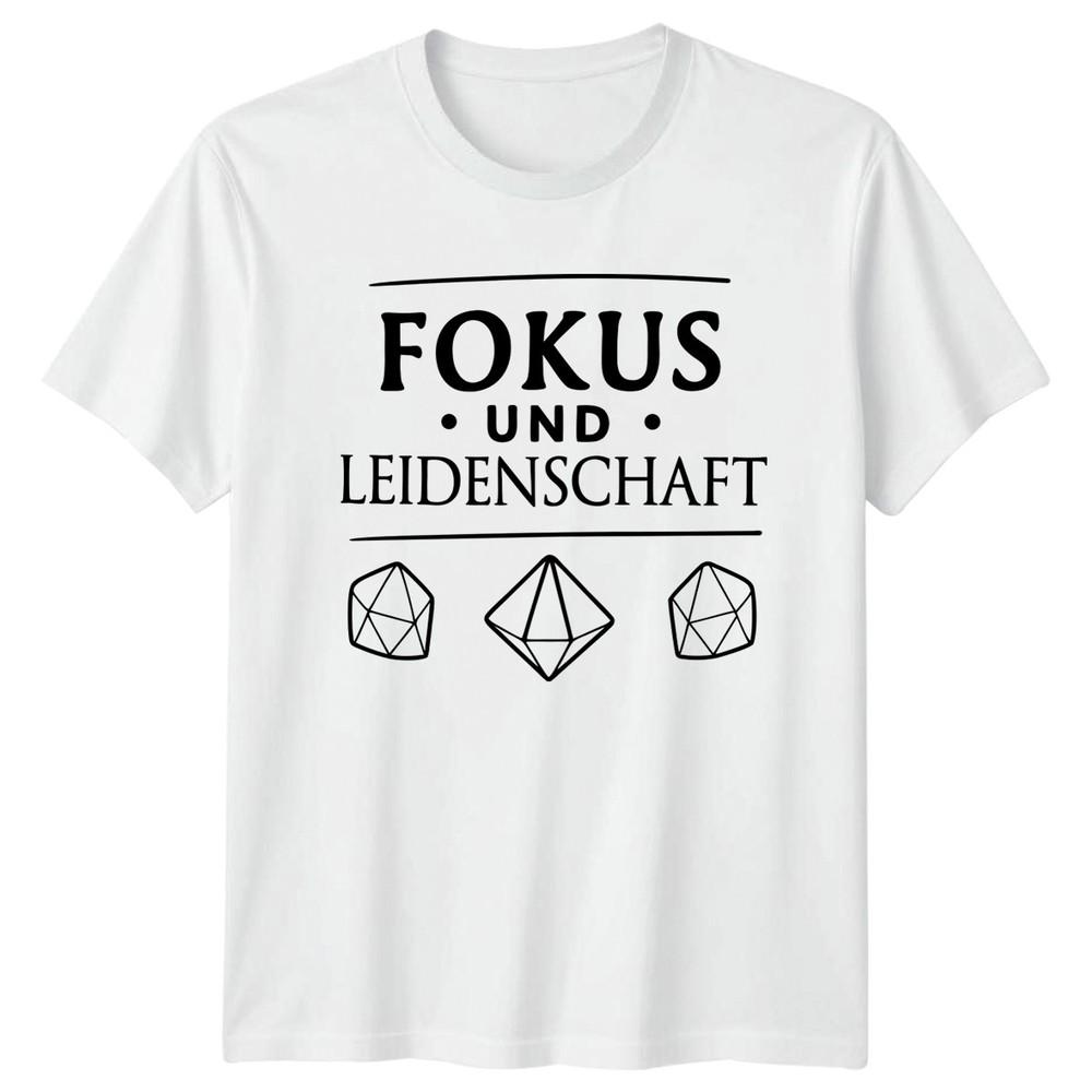 Fokus Und Leidenschaft TShirt GerUnisex Saying Motivational Birthday S