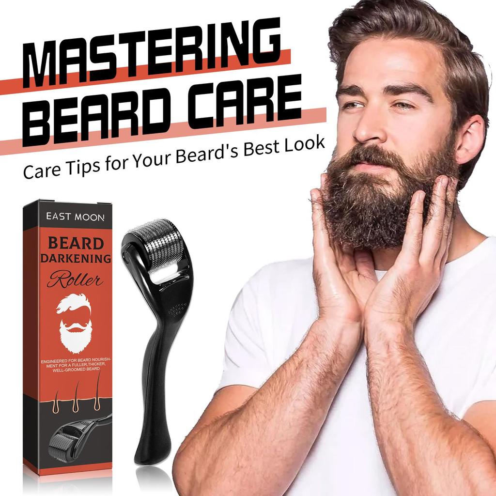 Men's Beard Care Kit – Nourishing beard serum + roller. Provides moisturizing shine and smoothness. Gentle and alcohol-free.