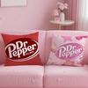 Fashion Hot D-Dr PepperS Pillow Case Anti-dustmite Pillowcase Invisible Zipper Silky Short Plush Sofa Cushion Cover