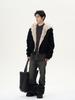 Winter 2025 Men's Plus Velvet Thickened Fur Collar Cotton Jacket - Warm Couple Style