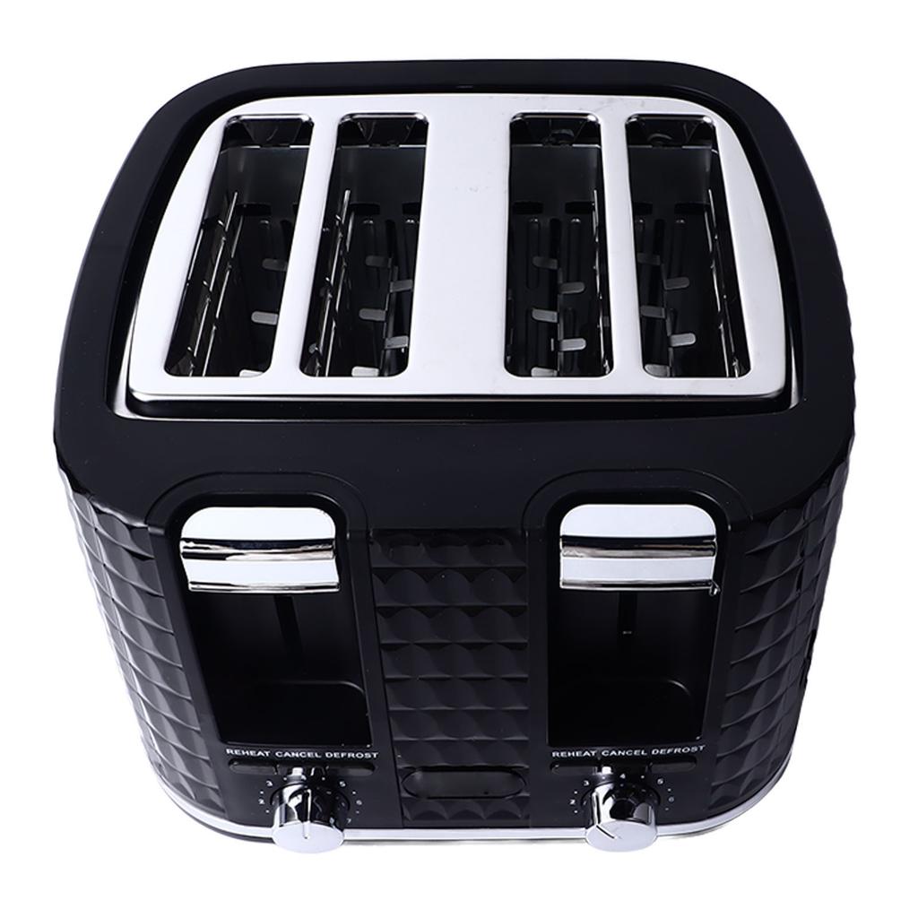 4 Slice Bread Toaster Multifunction Customizable Toast Shade Stainless Steel Toaster Breakfast