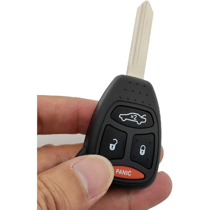 Replacement Key Fob Cover Case fit for Chrysler 300 Aspen Dodge Charger Durango Jeep Commander Cherokee Remote Shell KOBDT04A