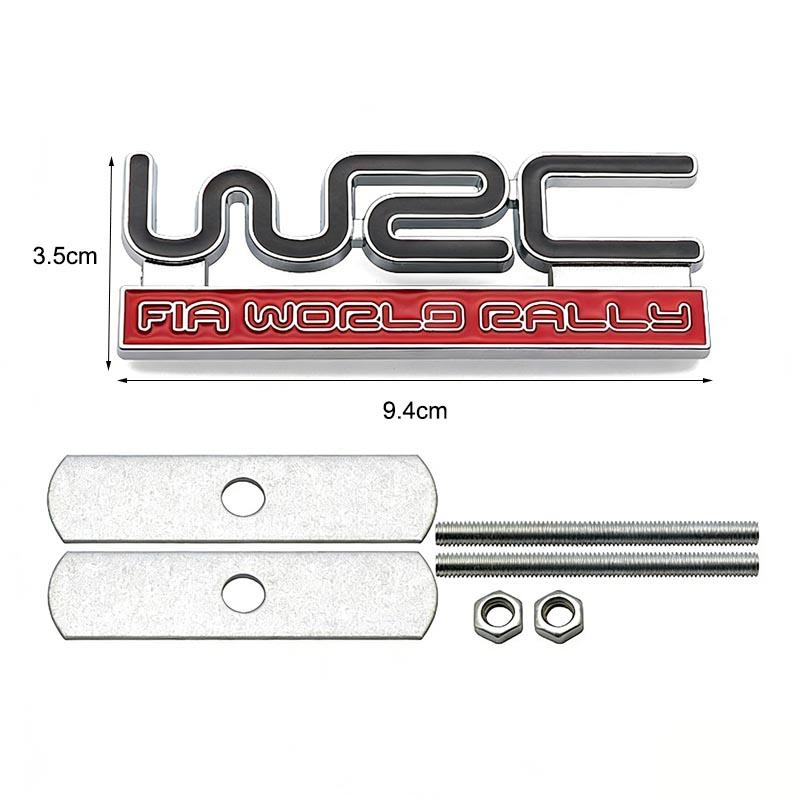 3D Metal WRC Car Decoration For Golf Polo Fit Civic Focus Grille Modification Accessories
