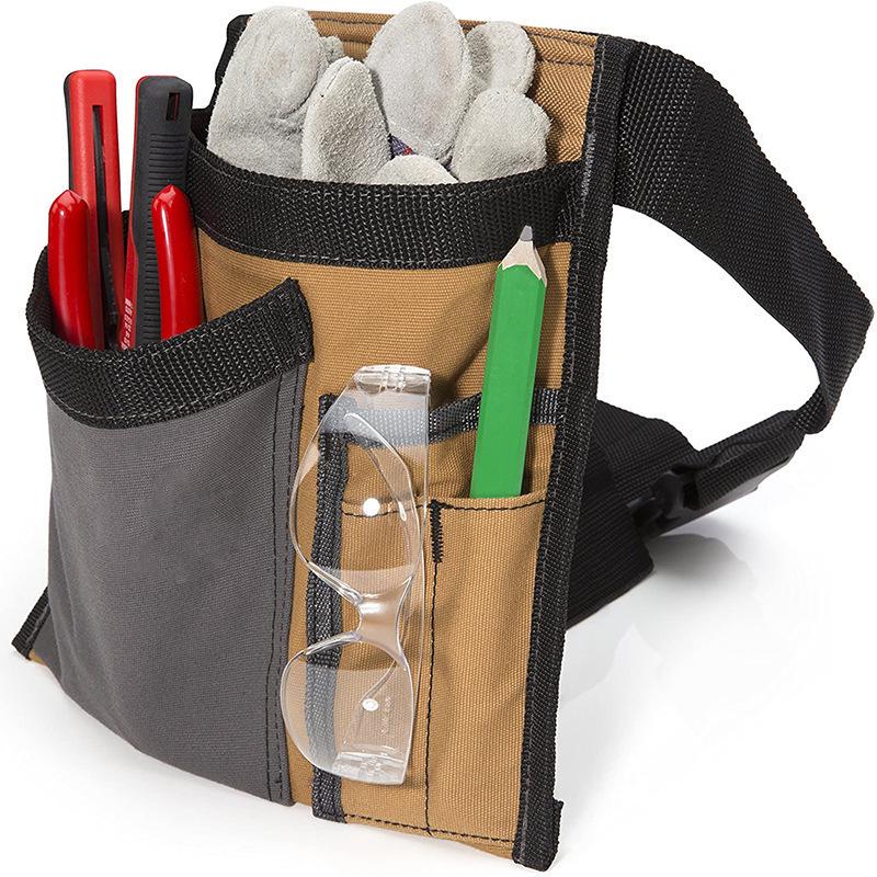 Electrician Tool Bag: Five-Pocket Wear-Resistant Pouch for Repairs and Interior Decoration