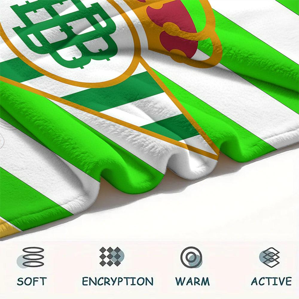Betis logo Blanket, High quality Comfortable for All Seasons, Home Decor, Warmth and Comfort