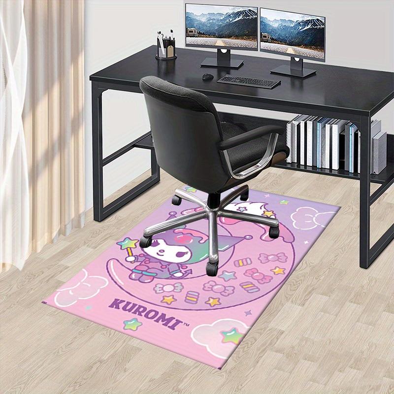 

1pc Kuromi Moon Office Carpet Under Desk Rug Gift Universal Cute Cartoon Decorative Mat for Room Bedroom Living Room Study Table Floor Decor 60cm by 90cm