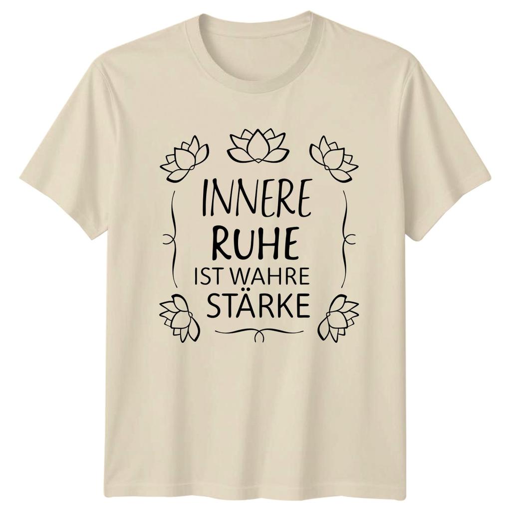 Innere Ruhe Ist Wahre Strke Unisexs TShirt Mindfulness Yoga Gift For Her