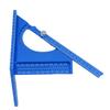 3D Woodworking Angle Ruler Half Round Triangular Ruler Multi Angle Measuring   Protractor 0-180 Degree  