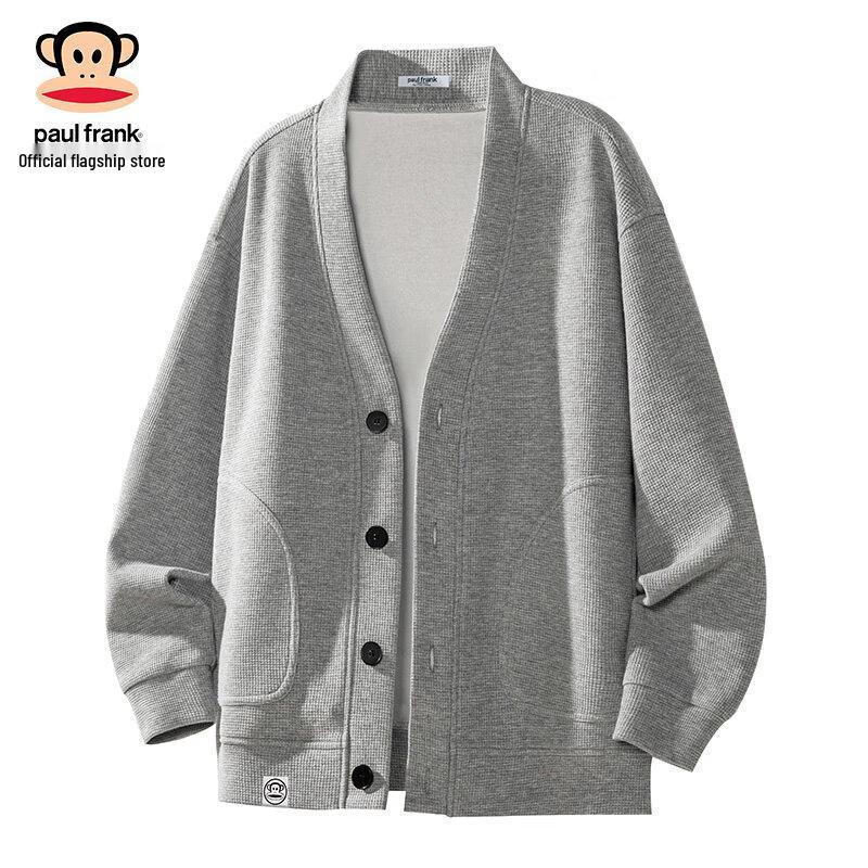 Paul Frank Men s Waffle Knit Cardigan Sweatshirt 2XL