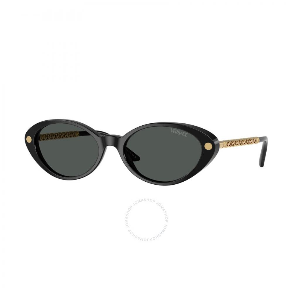 

Versace Dark Grey Oval Ladies Sunglasses Ve4469 Gb1 87 54