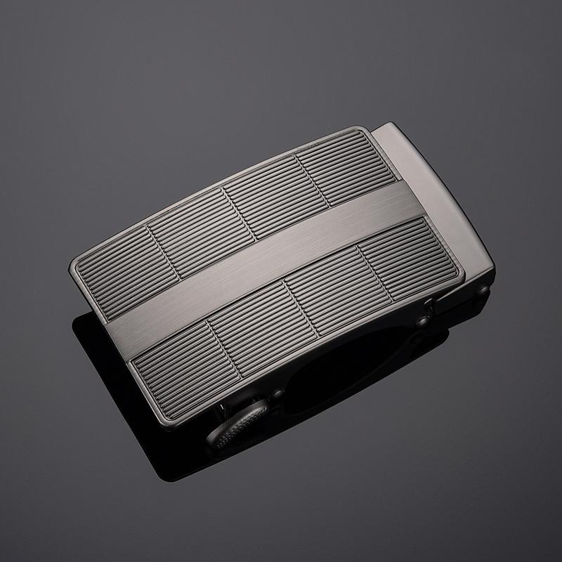 Men's Rectangle Auto Lock Belt Buckle Single 4.0 Points Zinc Alloy Vintage Jeans Button Flat Toothless Exquisite Workmanship