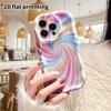 Phone Case: 2D Flat Design Suitable for iPhone 18 17 16 15 14 13 Pro Protective Case, Couple Style, Glitter Swirl, Christmas and Halloween Gift