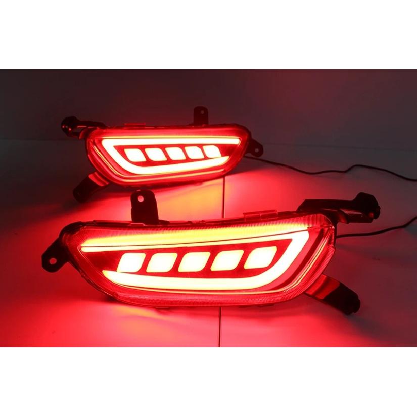Car Flashing 1Set Reflector For Mazda CX-3 CX3 2015 2016 2017 2018 2019 2020 Car LED Rear Fog Lamp Brake Light Turn Signal Light