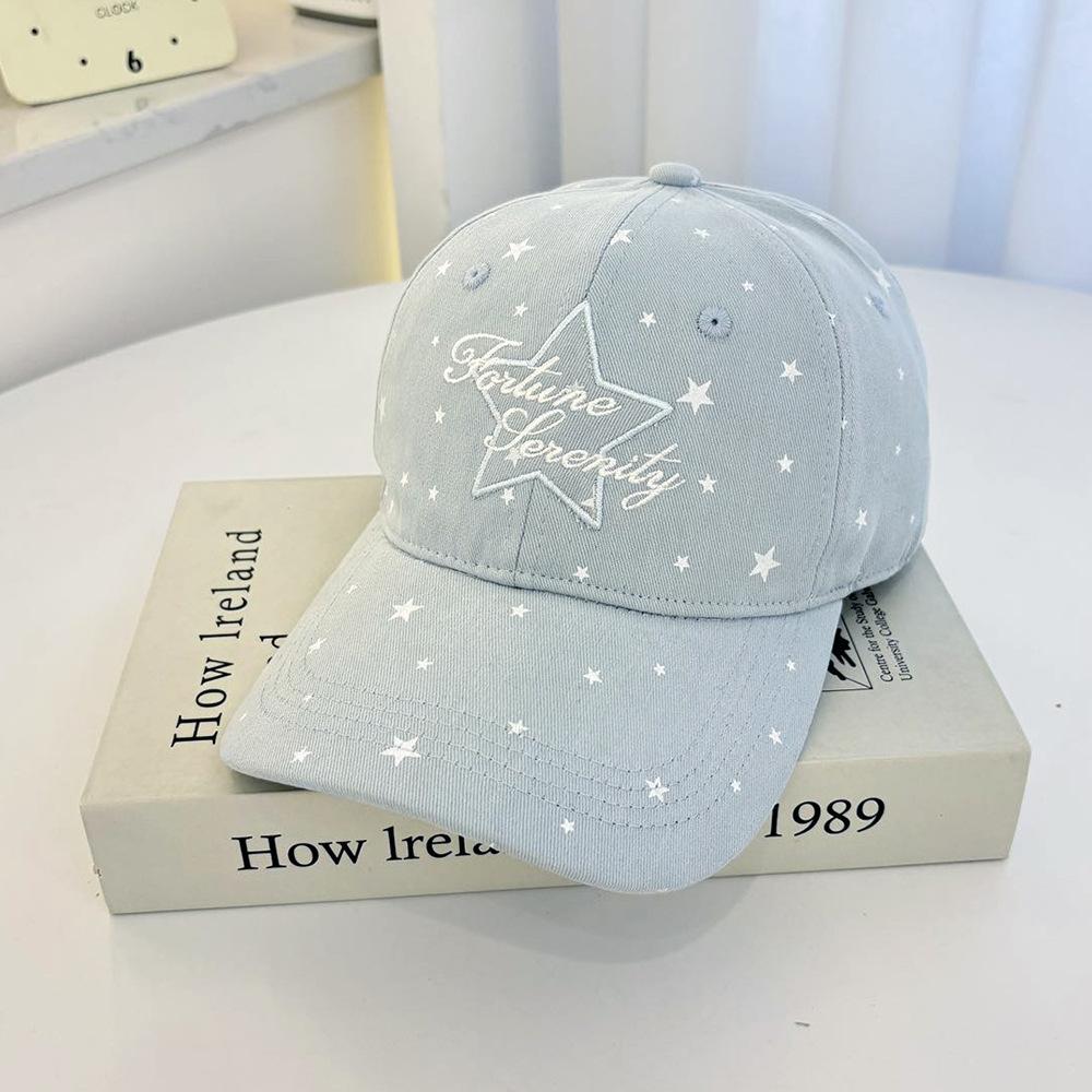 Fashion Hat American retro gypsy baseball cap, washed cotton soft top curved brim hat, travel white hair sun protection cap