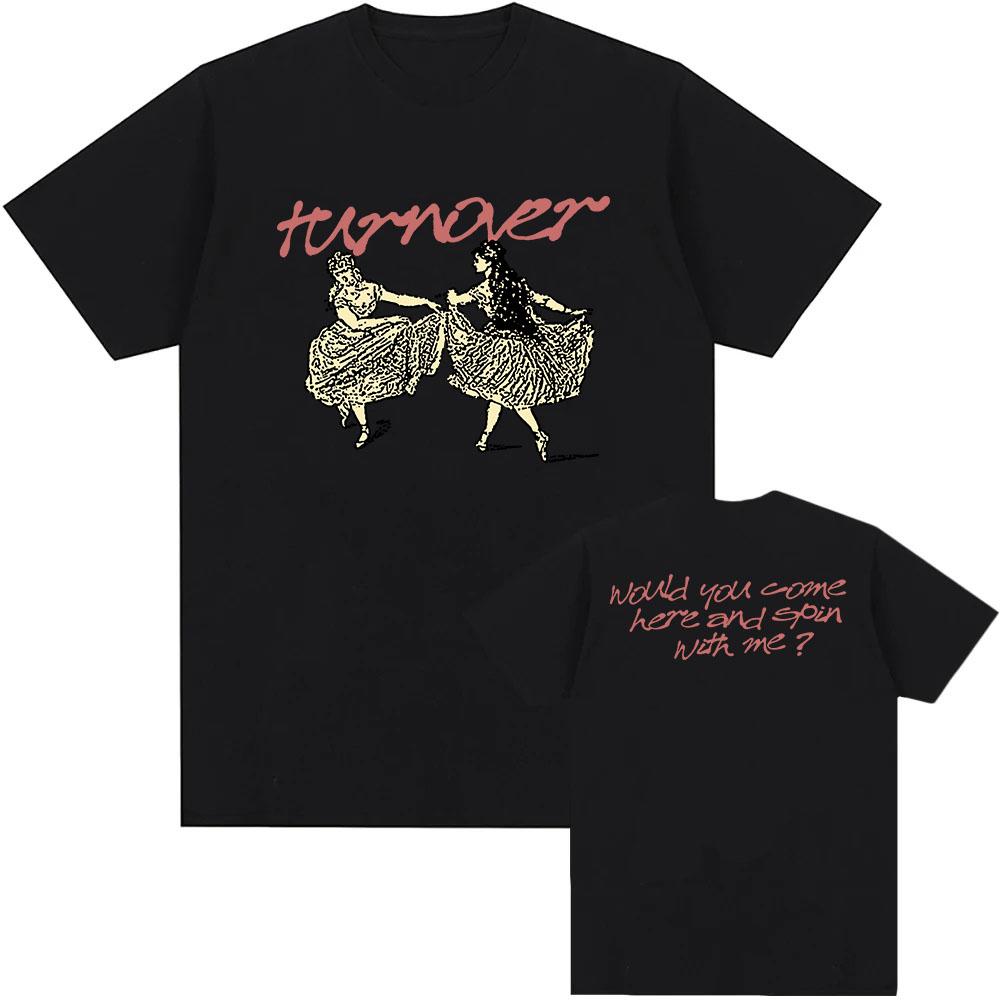 DIZZY TEE TURNOVER Band Rock Band T-shirt Grunge Fashion Unisex Streetwear Summer Cotton Male Tshirts Hip Hop Men T Shirt