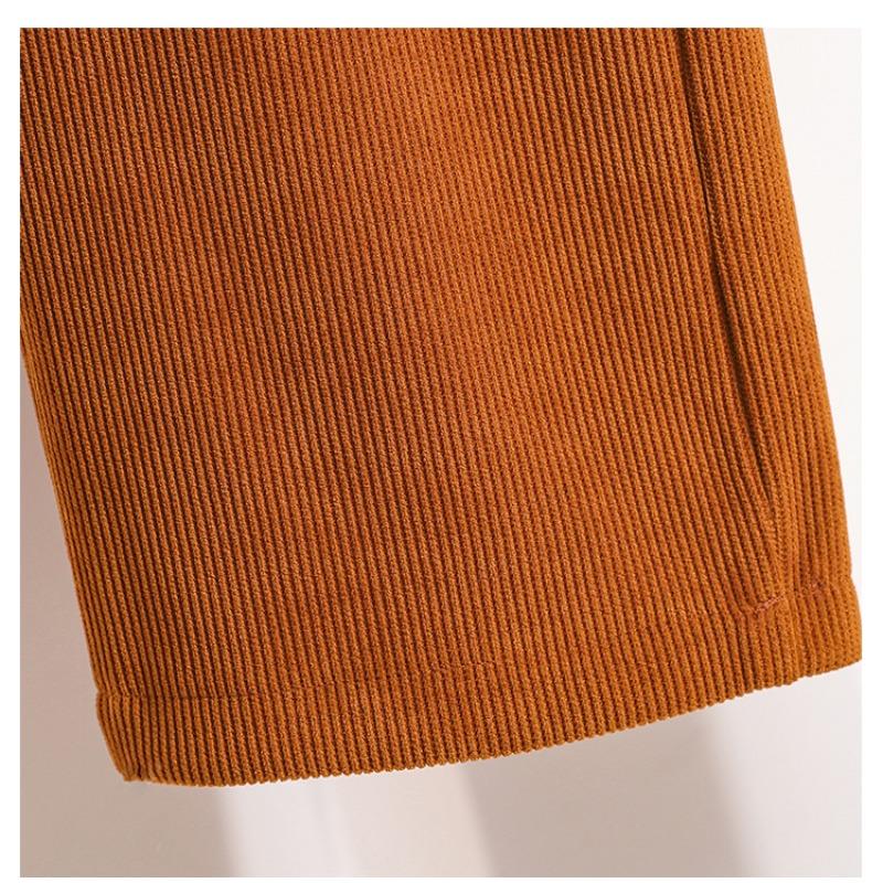 Dimanaf 2025 Autumn Plus Size Harlen Pants New Women Corduroy Fashion Loose Pleated Vintage Pants