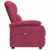 Electric Recliner Chair Burgundy Velvet