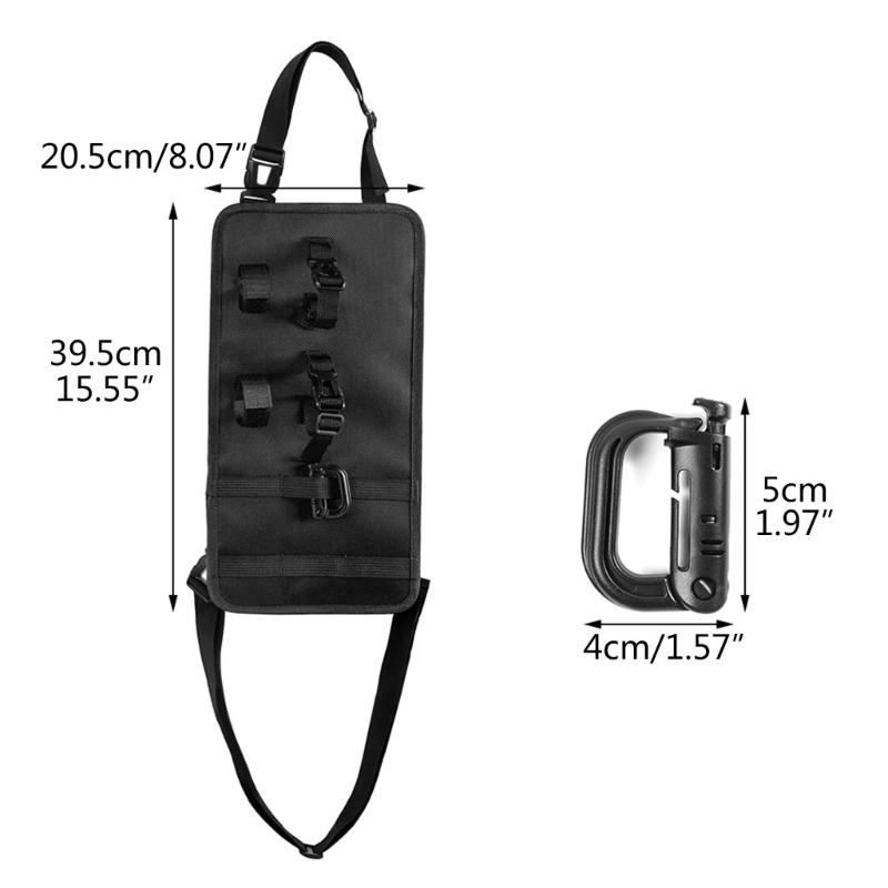 Car Seat Back Fishing Rod Organizers Adjustable Strap Fishing Poles Storage Rack