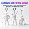 Movable Joints 3D Printed Keychain Creative Styling Stress Relief Toy Hanging Ornament  Pendant