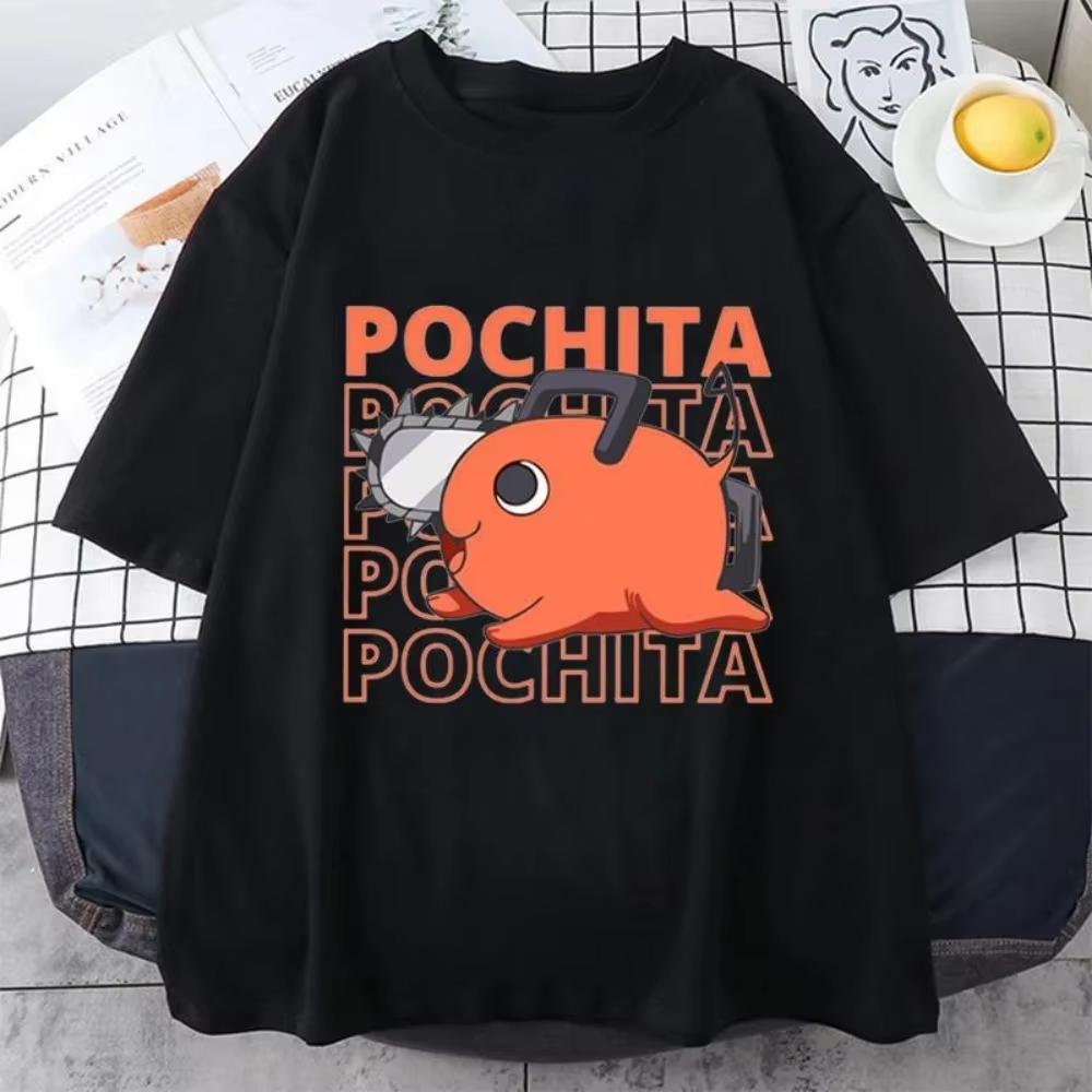 

Chainsaw Man Pochita T-Shirt - Cute Devil Dog Design Trendy Anime Merch for Shonen Meme Culture Fans Y2k S